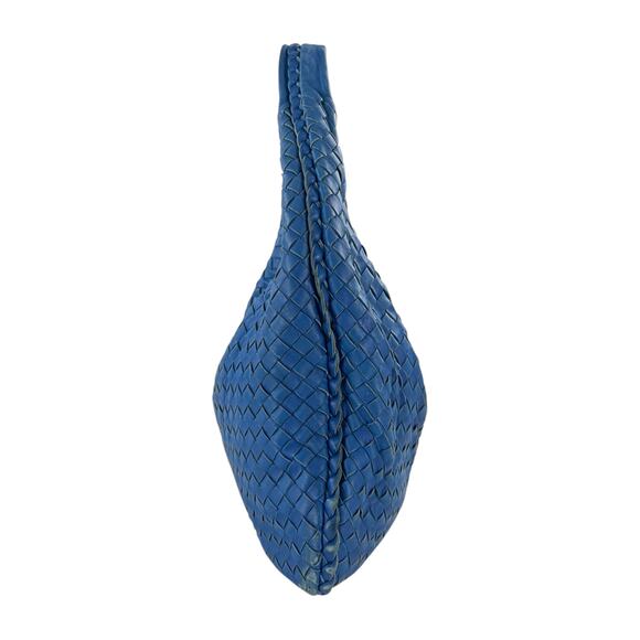 Bottega Veneta Blue Intrecciato Leather Hobo Bag - Picture 5 of 15